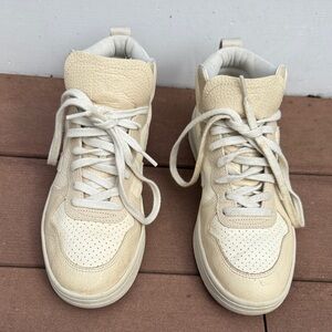Veja Cream High-Top Sneakers